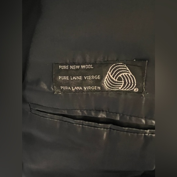 Chaps Ralph Lauren Men’s Suit Blazer Dress Coat Size 38 Black Two Buttons - Picture 5 of 6